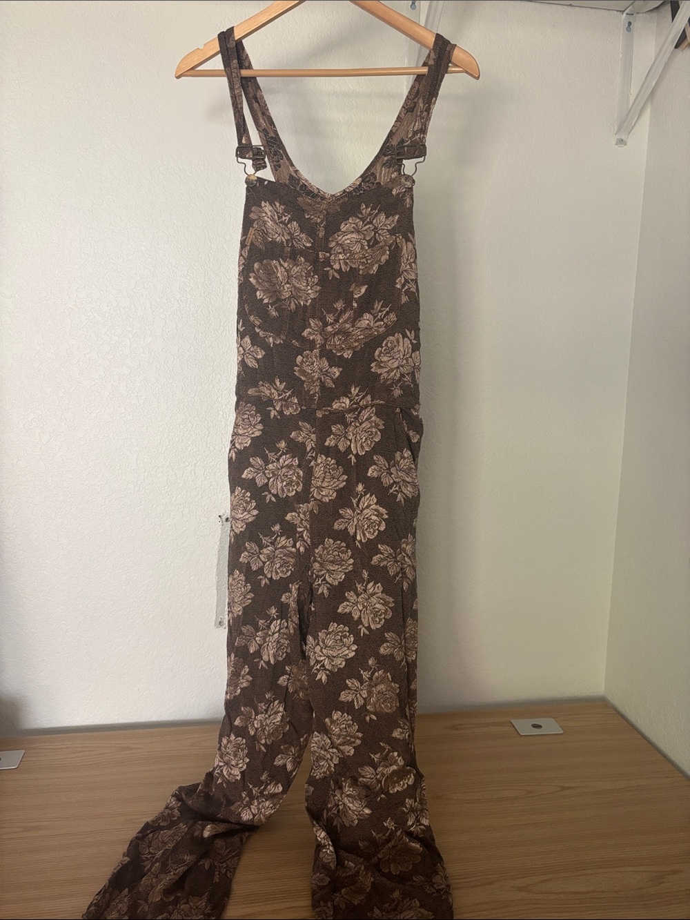 Brown Floral Slip Dress